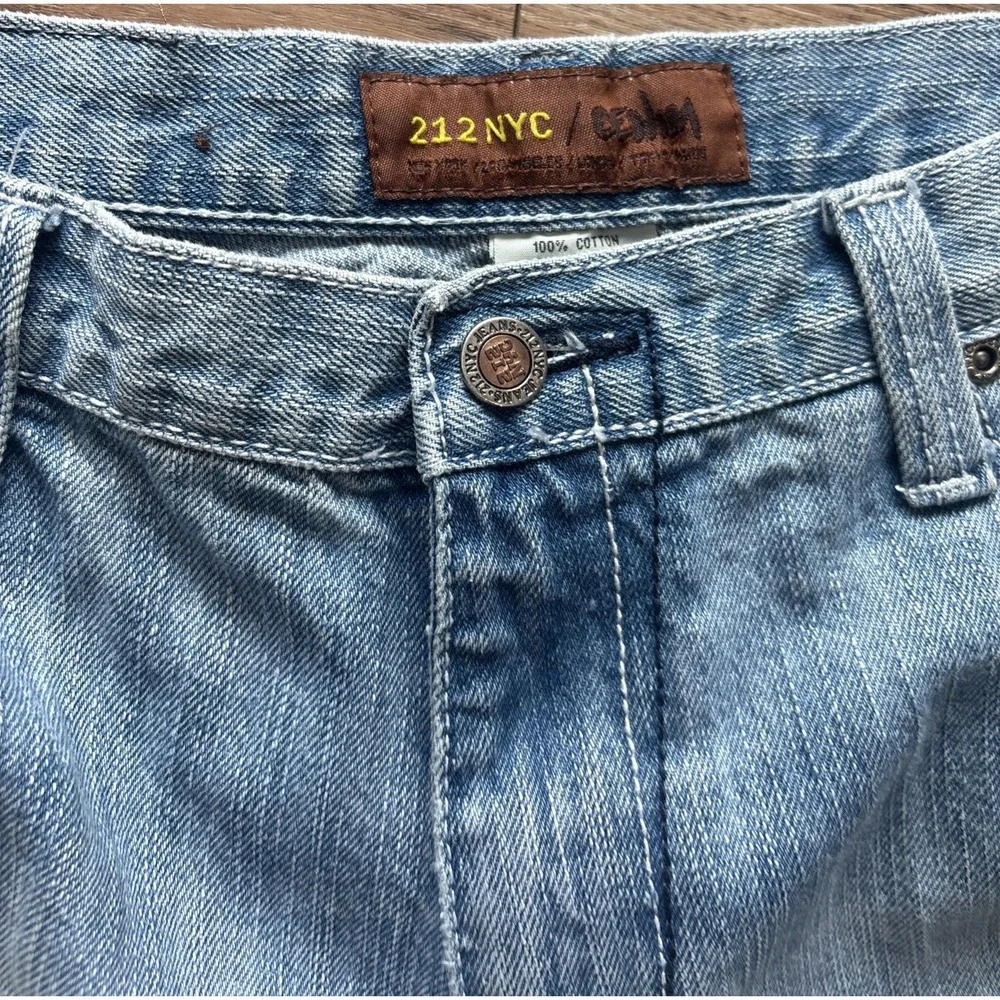212 NYC Jeans Mens 36x32 Blue Baggy Denim Y2K‎ streetwear South Pole Style